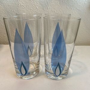 (4) Vintage MCM cocktail glasses